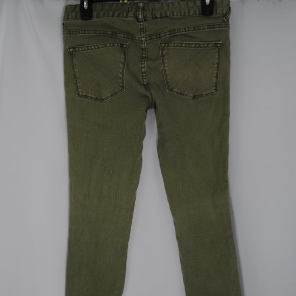 Light Olive Skinny Jeans - Picture 3 of 4